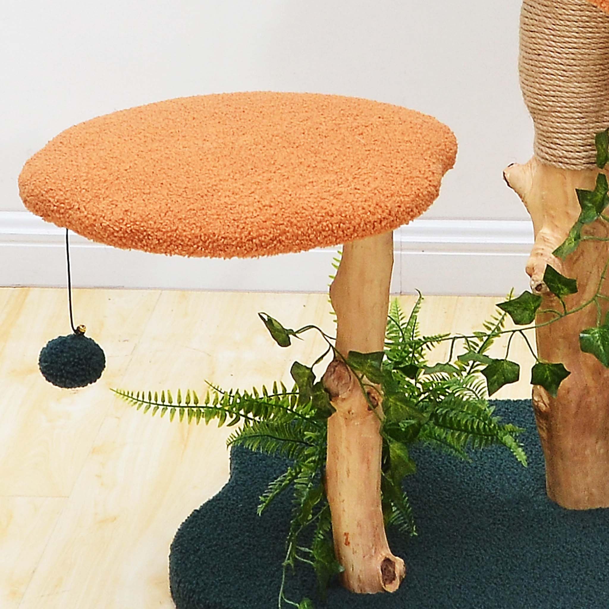 Fudajo Kratzbaum mit Pflanzendeko 135 cm, Katzenkratzbaum mit Teddyfell und  Birnbaumholz, Katzenhaus mit Spielbllen, Katzenmbel mit Plattformen :  Amazon.de: Haustier