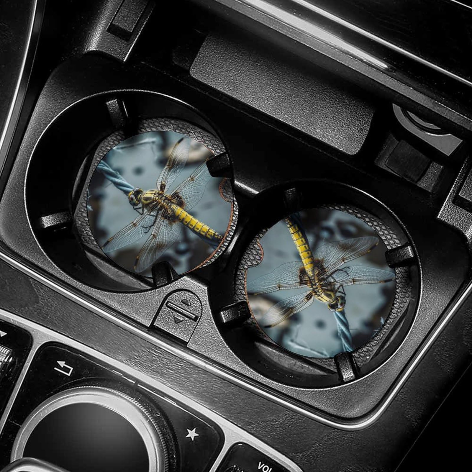 Dessous de verre voiture pour stopper les liquides et les vibrations dans le gobelet