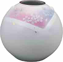 Amazon.co.jp: 7号 耳付花瓶・花舞 【九谷焼・山崎幸山