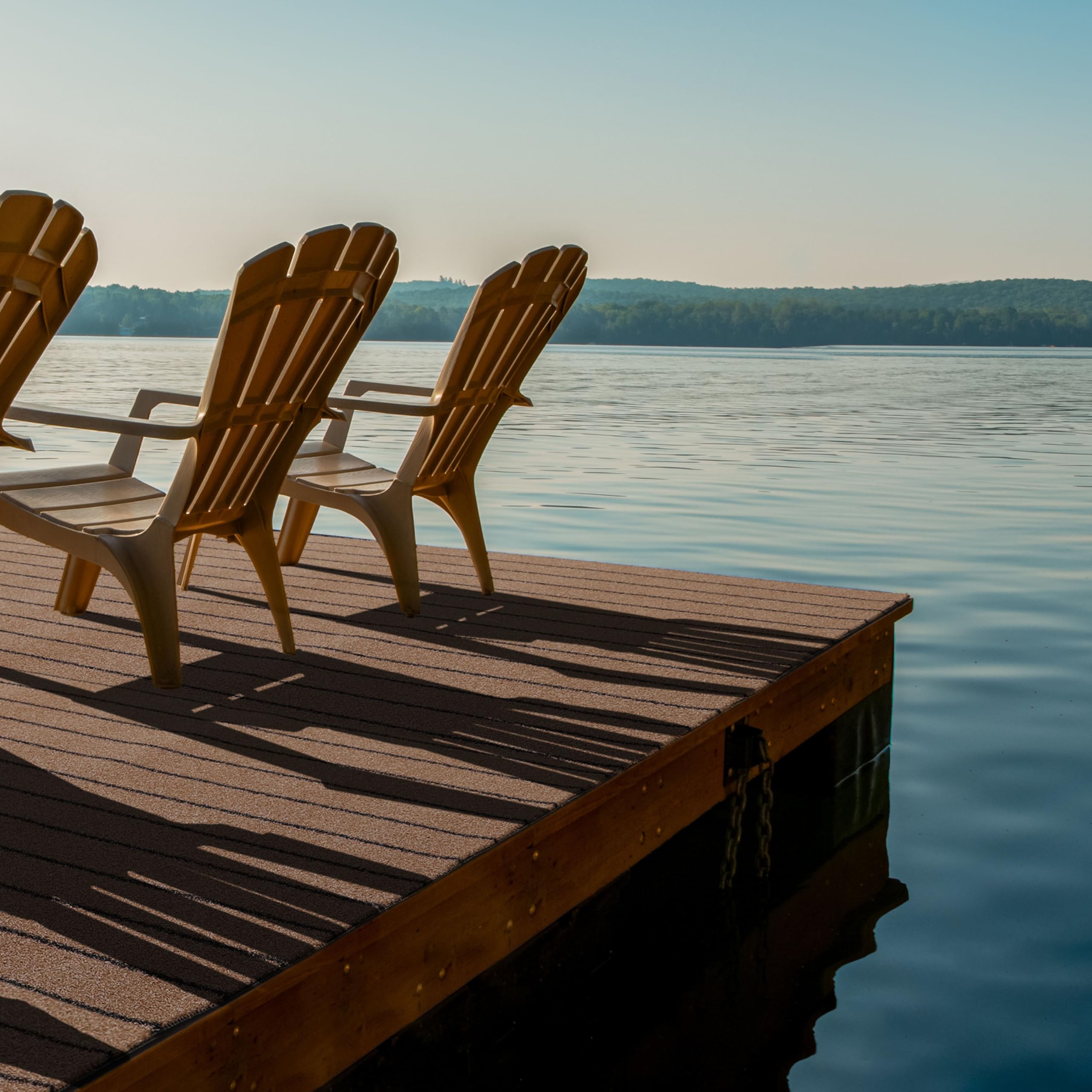 Primaflor Kunstrasen Teak | 200x150 cm | Braun | 9,5 mm | UV-stabil & wetterfest | wasserdurchlässiger Outdoorbelag | Bootsdeck Belag in Teak-Optik für Boot, Schiff, Balkon & Terrasse