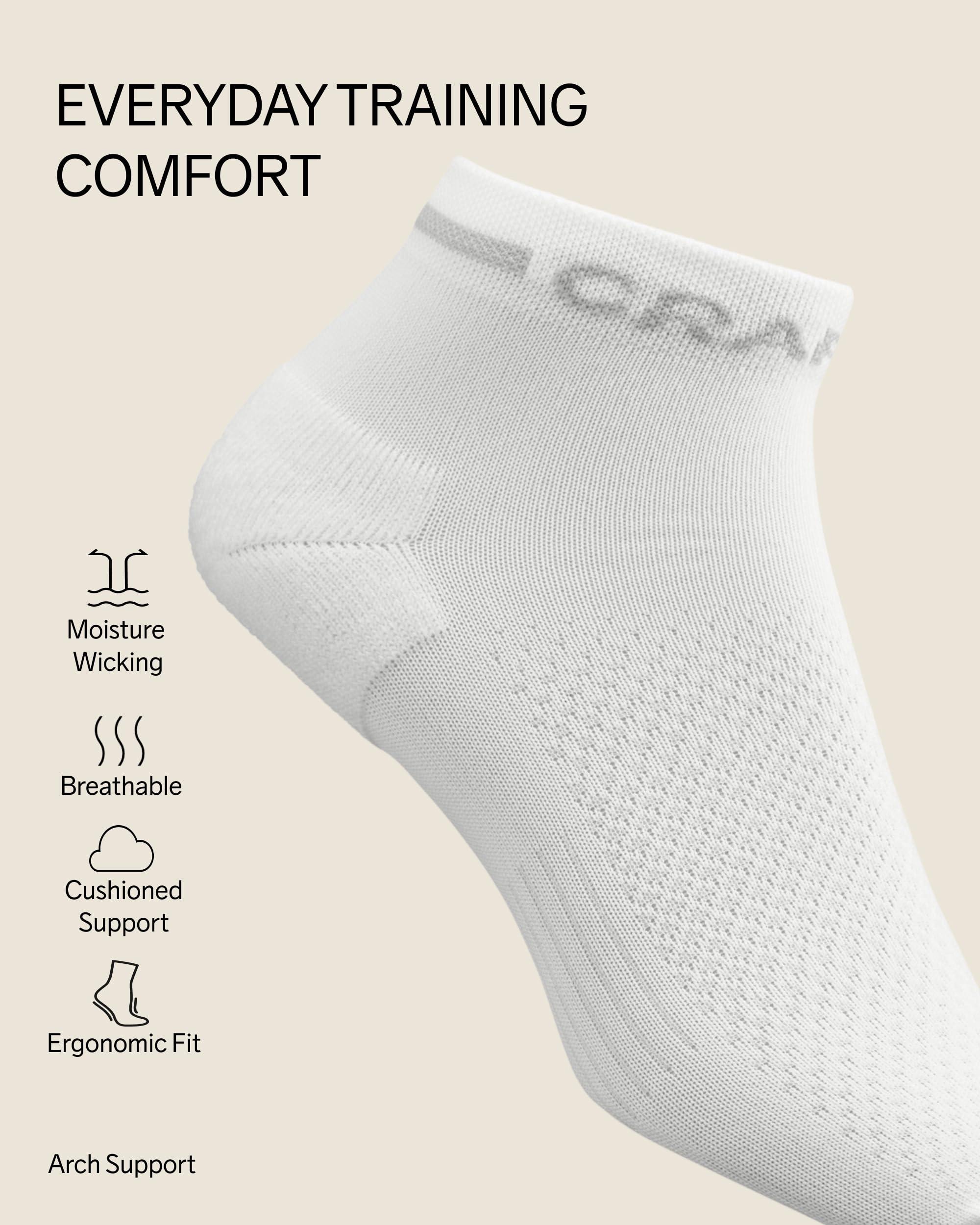 Craft Core Dry Mid 3er Pack Socken, Black, EU 34-36