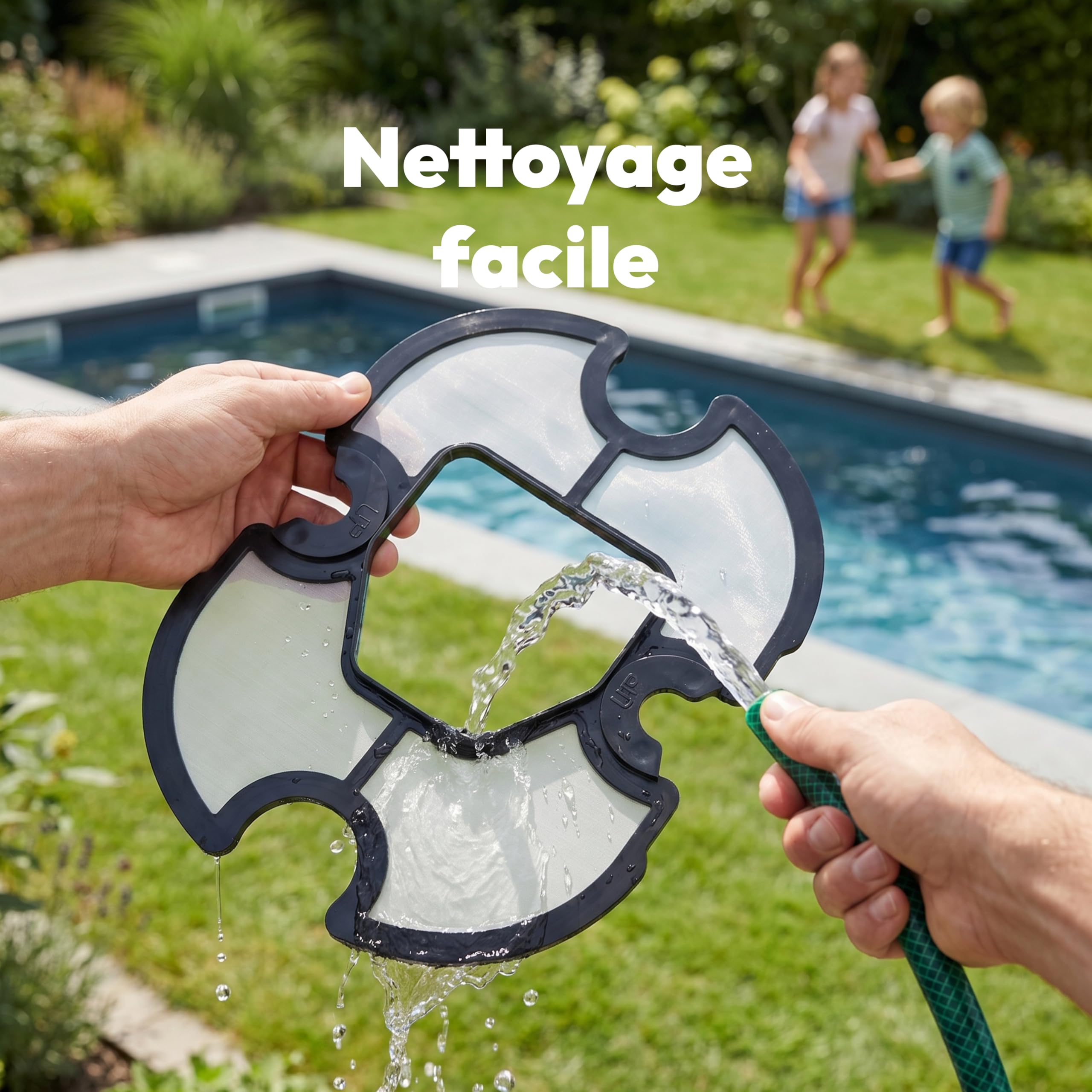 MEDION PR1 Robot de Piscine sans Fil, pour Piscine Hors-Sol, Nettoyage du Fond, Commande One-Click, Fonction autonettoyante, 120 Min autonomie, Filtre 2,2 L, pour 80–100 m², INCL. Chargeur et Crochet