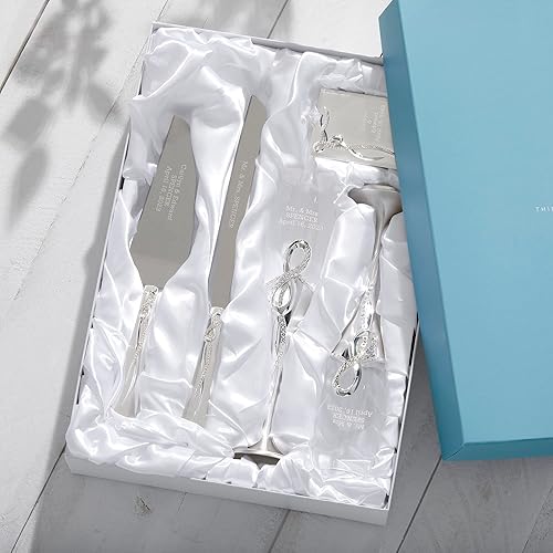 Miniatura 8 de THINGS REMEMBERED Set de regalo de boda infinito grabado (personalización gratuita)