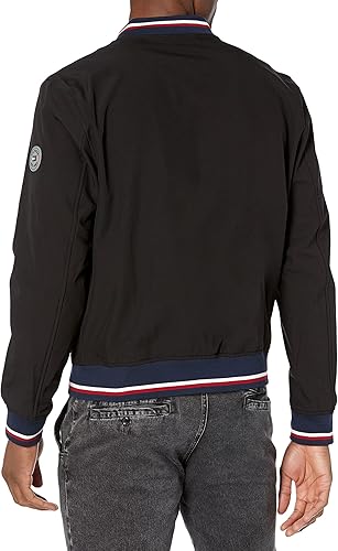 Miniatura 5 de Tommy Hilfiger Chaqueta bomber ligera Varsity de punto acanalado para hombre