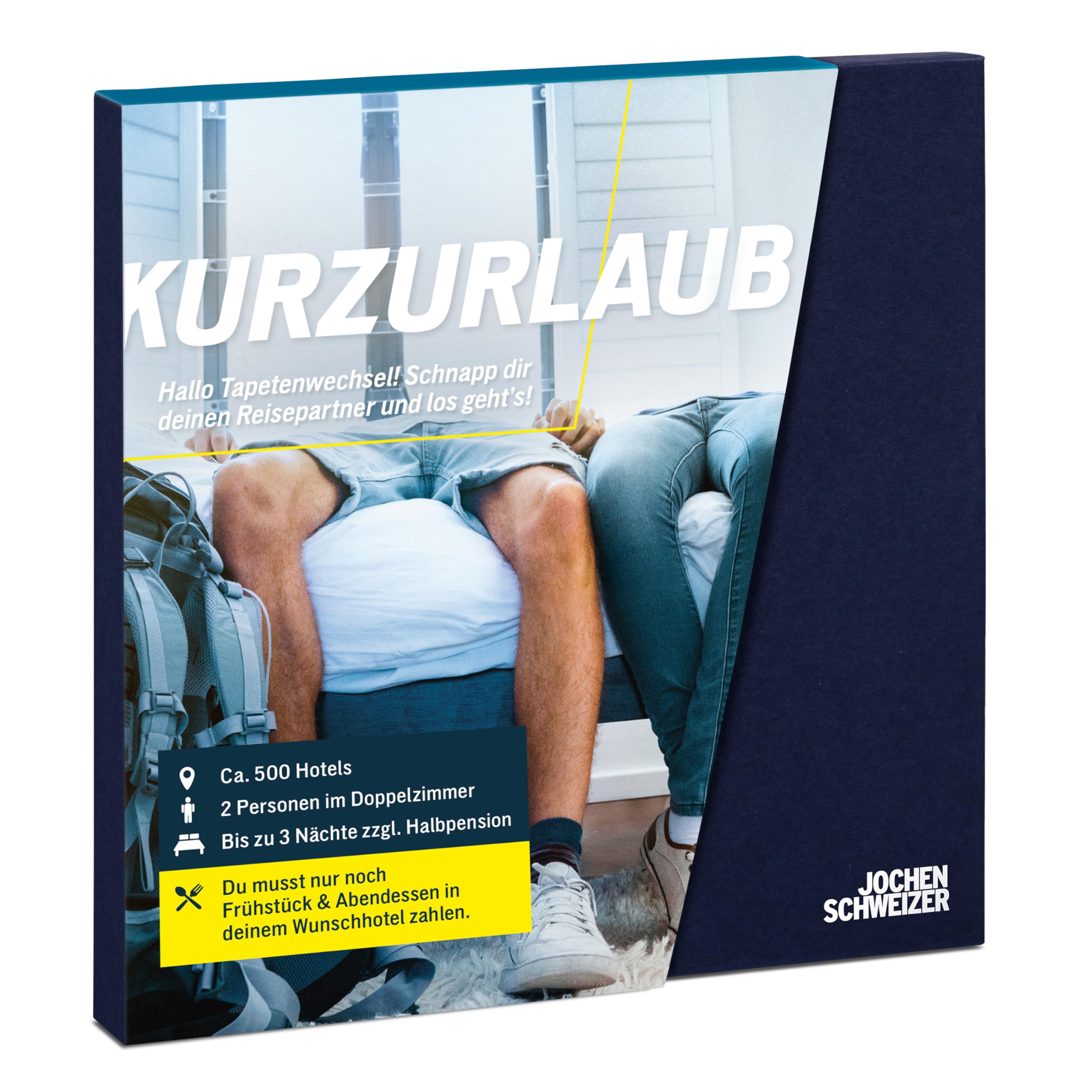 Jochen Schweizer Kurzurlaub Für 2 Einlösen JOCHEN SCHWEIZER Geschenkbox Kurzurlaub, über 800 Hotels in 18 Ländern