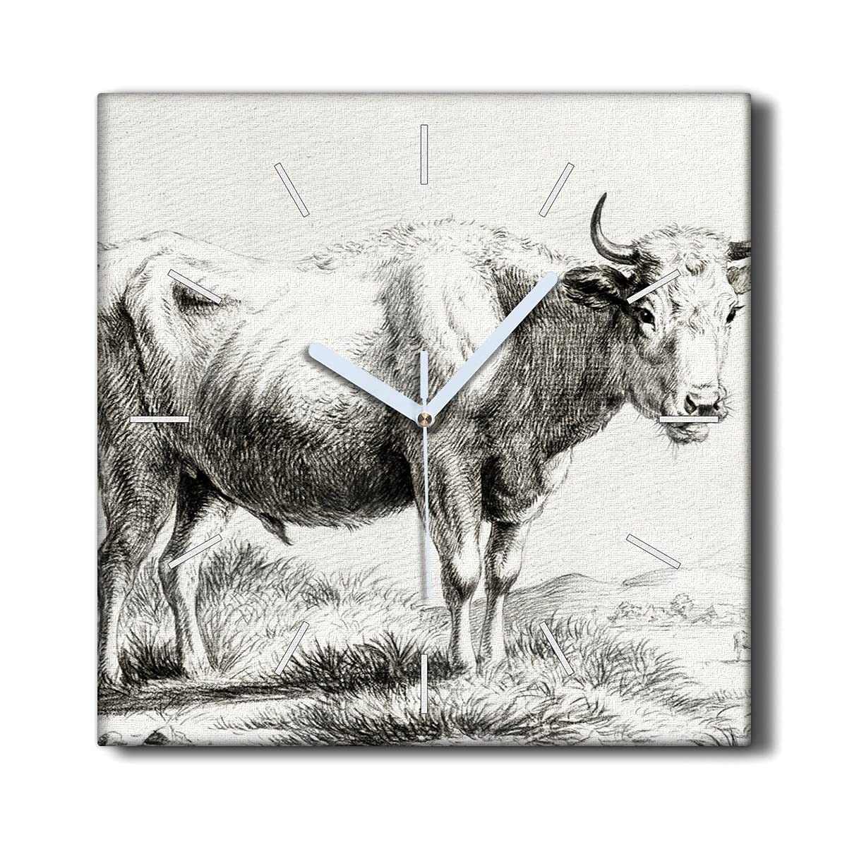 Horloge sans tic-tac 30x30cm Coloray pour supprimer le bruit de fond du salon