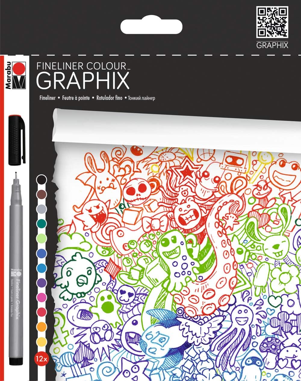 MarabuFineliner Colour Graphix, DOODLE SUPREME
