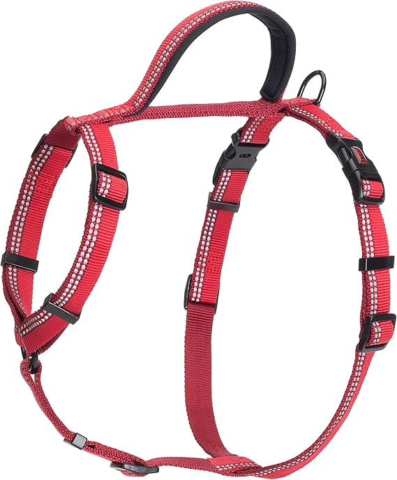 HALTI Walking Harness, Size Medium, Red, Best Lightweight Dog Harness