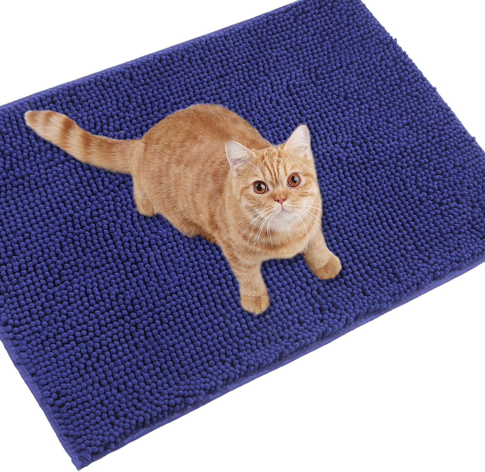 VIVAGLORY Cat Litter Mat, Litter Trapping Mat, 35"× 25" Cat