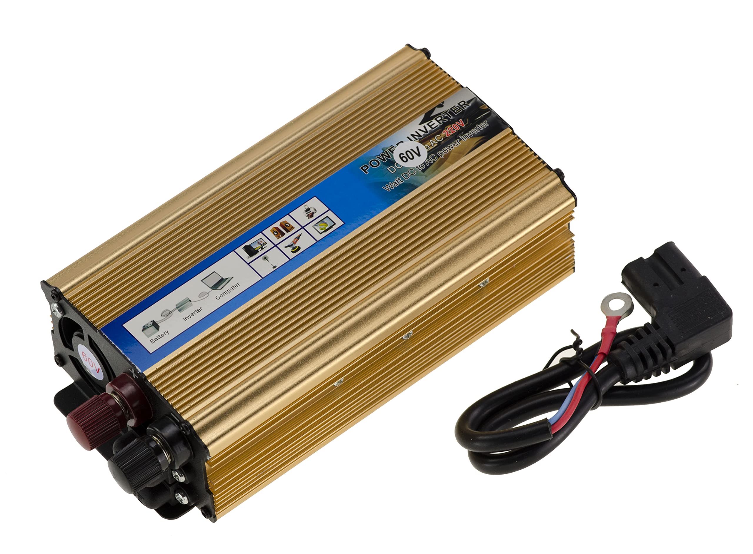 KALEA-INFORMATIQUE Convertisseur 60V vers 220V 500W continus 1000W crête