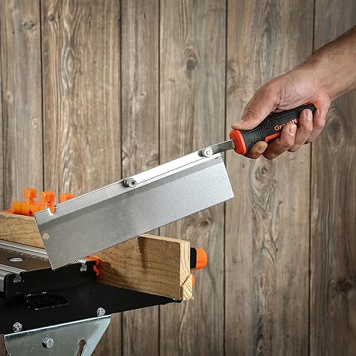 Miniatura 7 de GreatNeck 74035 - Sierra de cola de milano pivotante de 10 pulgadas, sierra de carpintería, sierra de carpintería para carpintería, sierra de cola