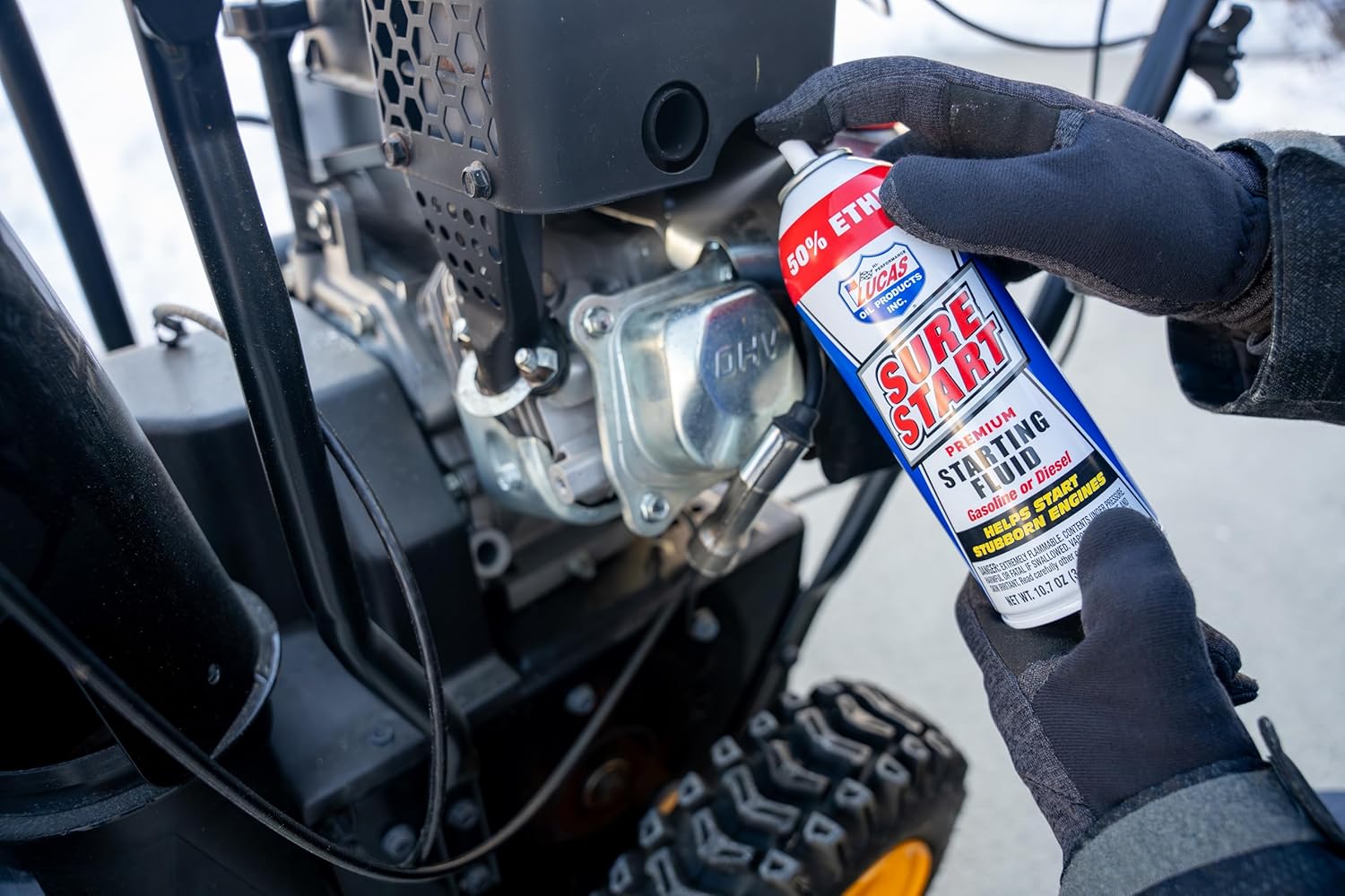 Lucas Oil 11238 Sure Start Premium Starting Fluid - 10.7 Ounce (Pack of 12)