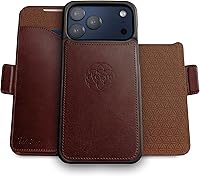 Vista 65 de Dreem Fibonacci - Funda tipo cartera para iPhone 14 Plus Funda desmontable de piel vegana 2 en 1 con soporte integrado, soporte para tarjetas