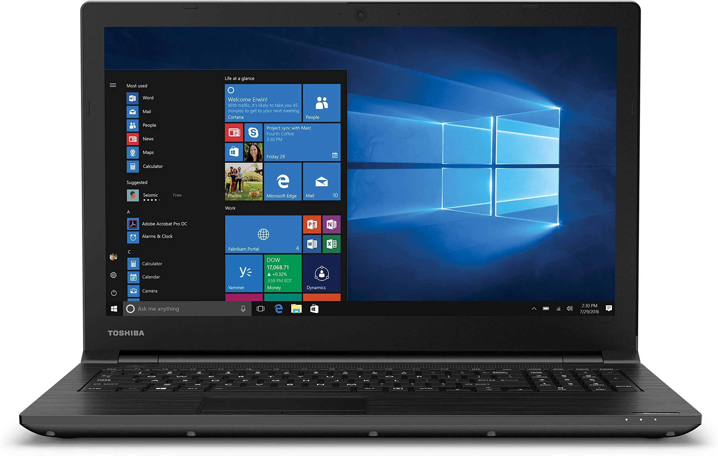 DYNABOOK Toshiba PS581U-00Y01L Tetra C50-D1512 - Intel - Core i5-7200U - 2.5 GHz - DDR4 SDRAM - RAM: 4 GB - S