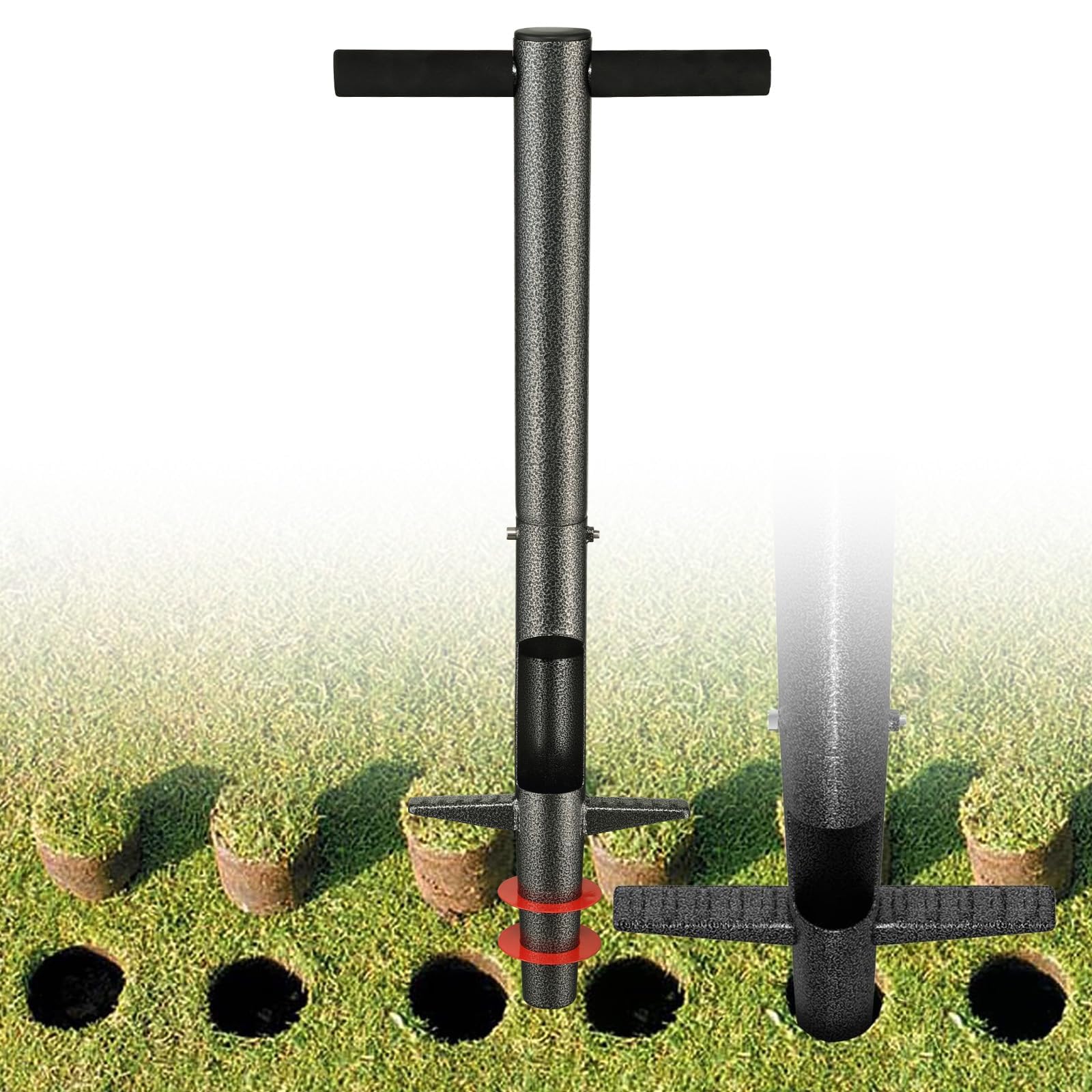 Zwiebelpflanzer mit ergonomischem Griff – Robustes Blumenwiebelpflanzer Pflanzwerkzeug zum Einsetzen von Blumenzwiebeln, Beetpflanzen, Tulpen, Krokussen, Dahlien, Gladiolen & Lilien