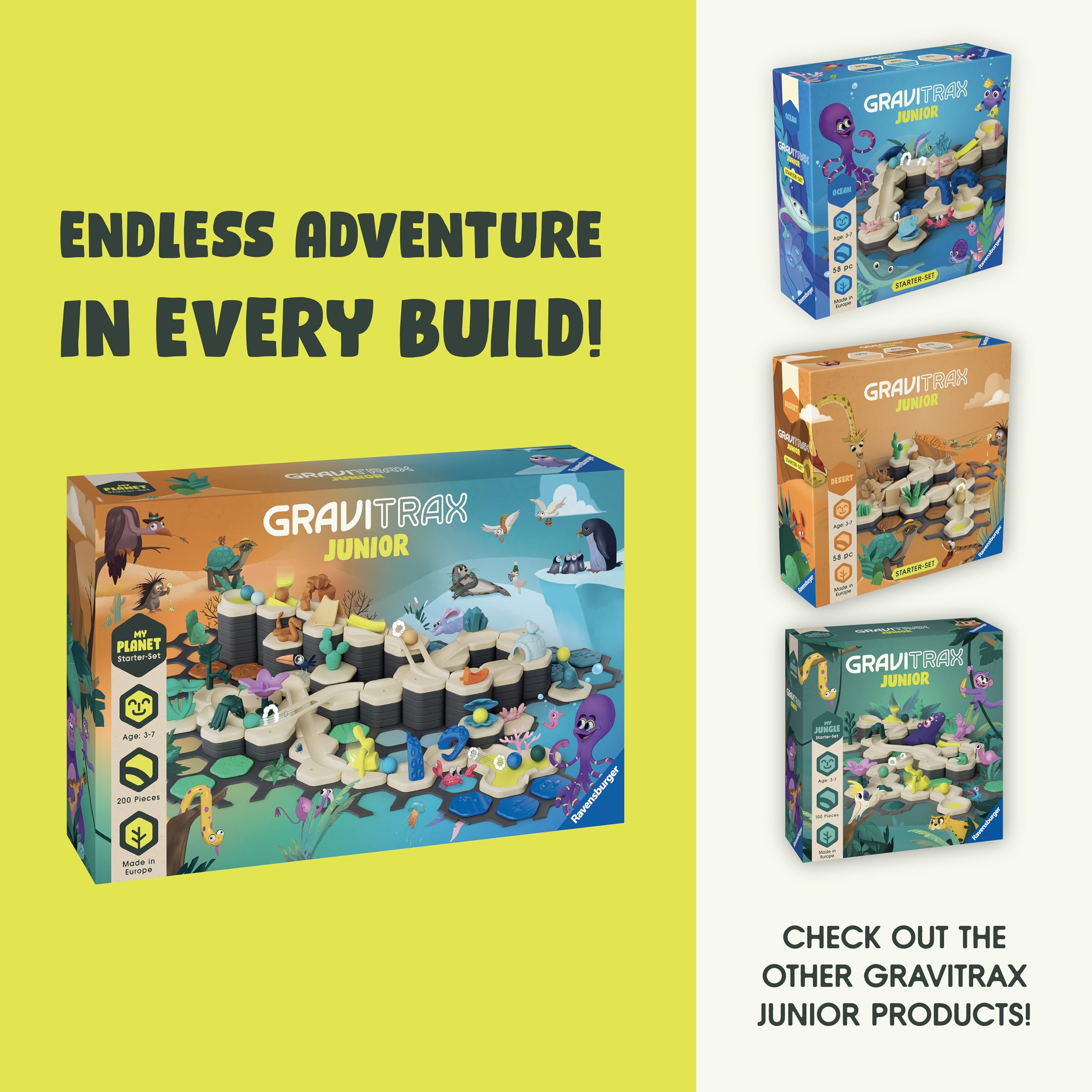 Ravensburger GraviTrax Junior Starter Set XXL - My Planet - Fun