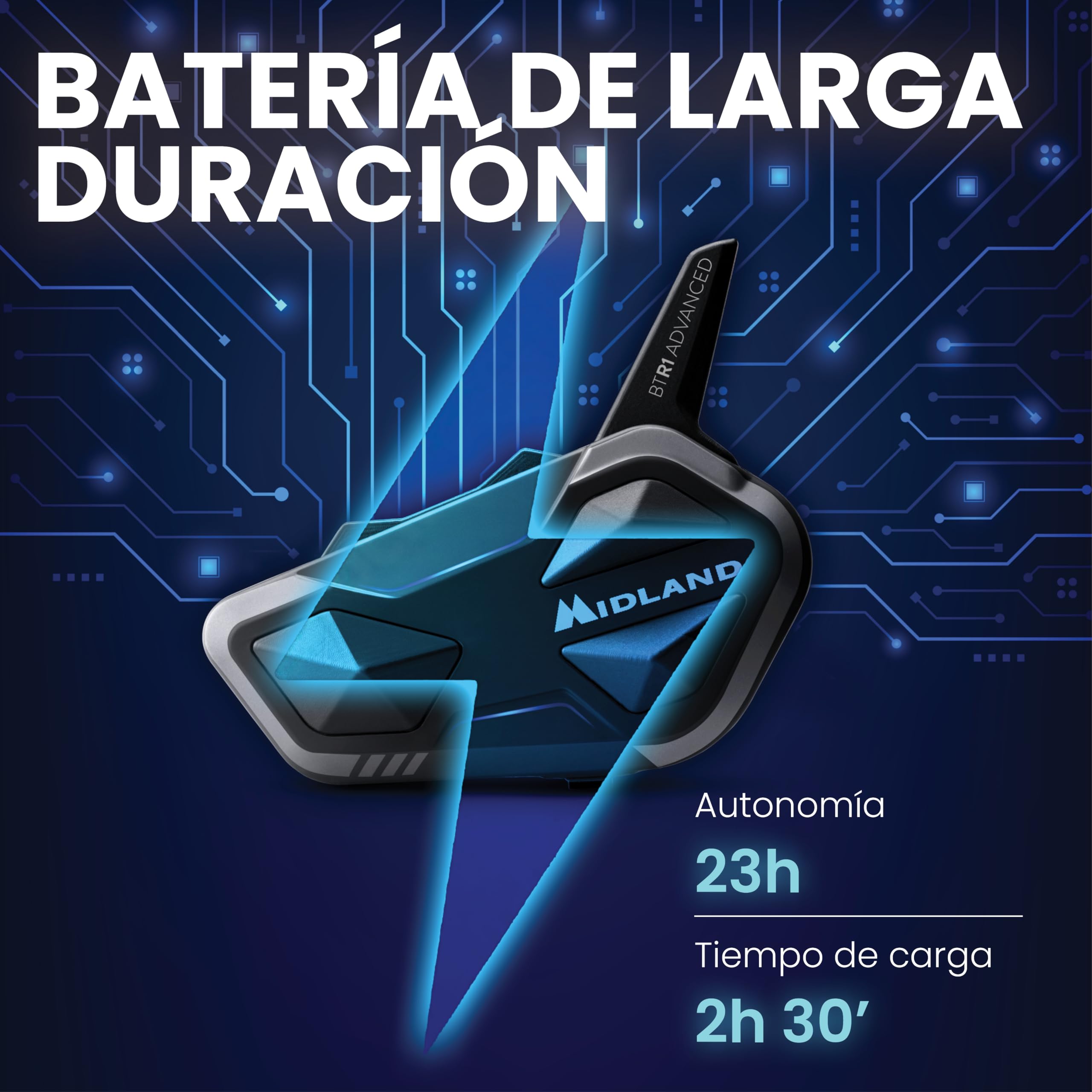 Midland BTR1 Advanced X Intercomunicador Doble