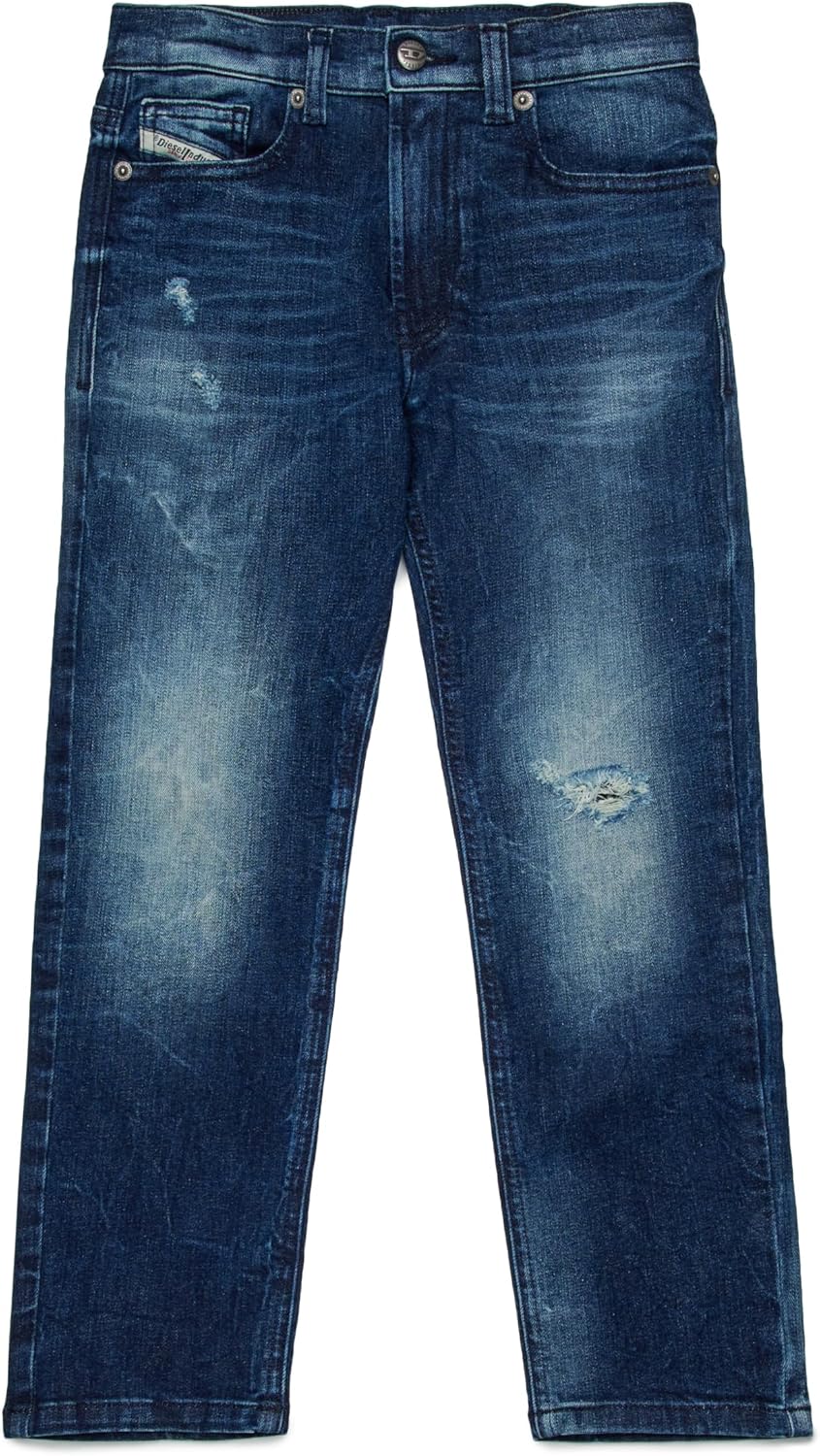 Diesel Boys' Dark Blue Regular Jeans with Breaks - 2010