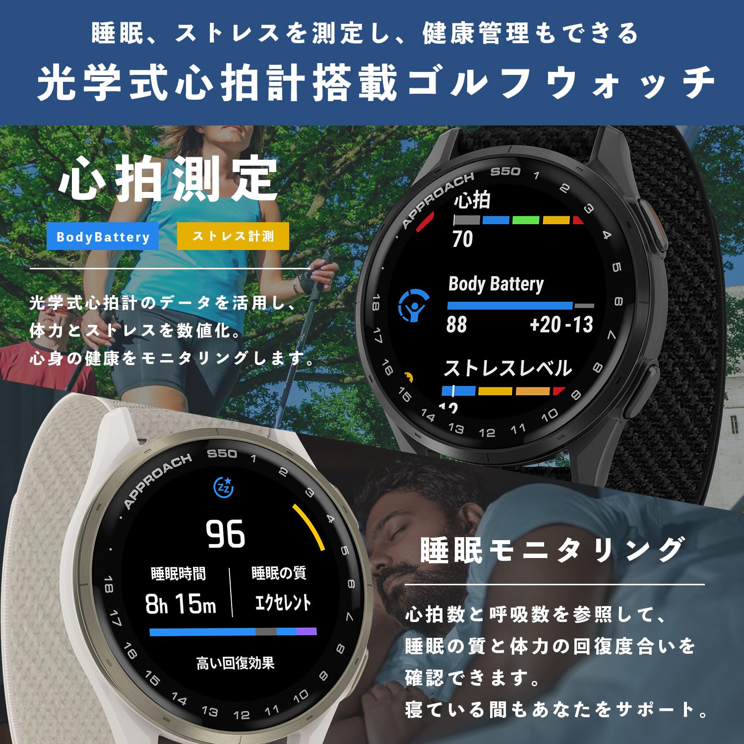 GARMIN APPROACH S50 GPSゴルフウォッチ　新品未開封 ガーミン GARMIN Approach S50 アプローチ S50 GPS スマート