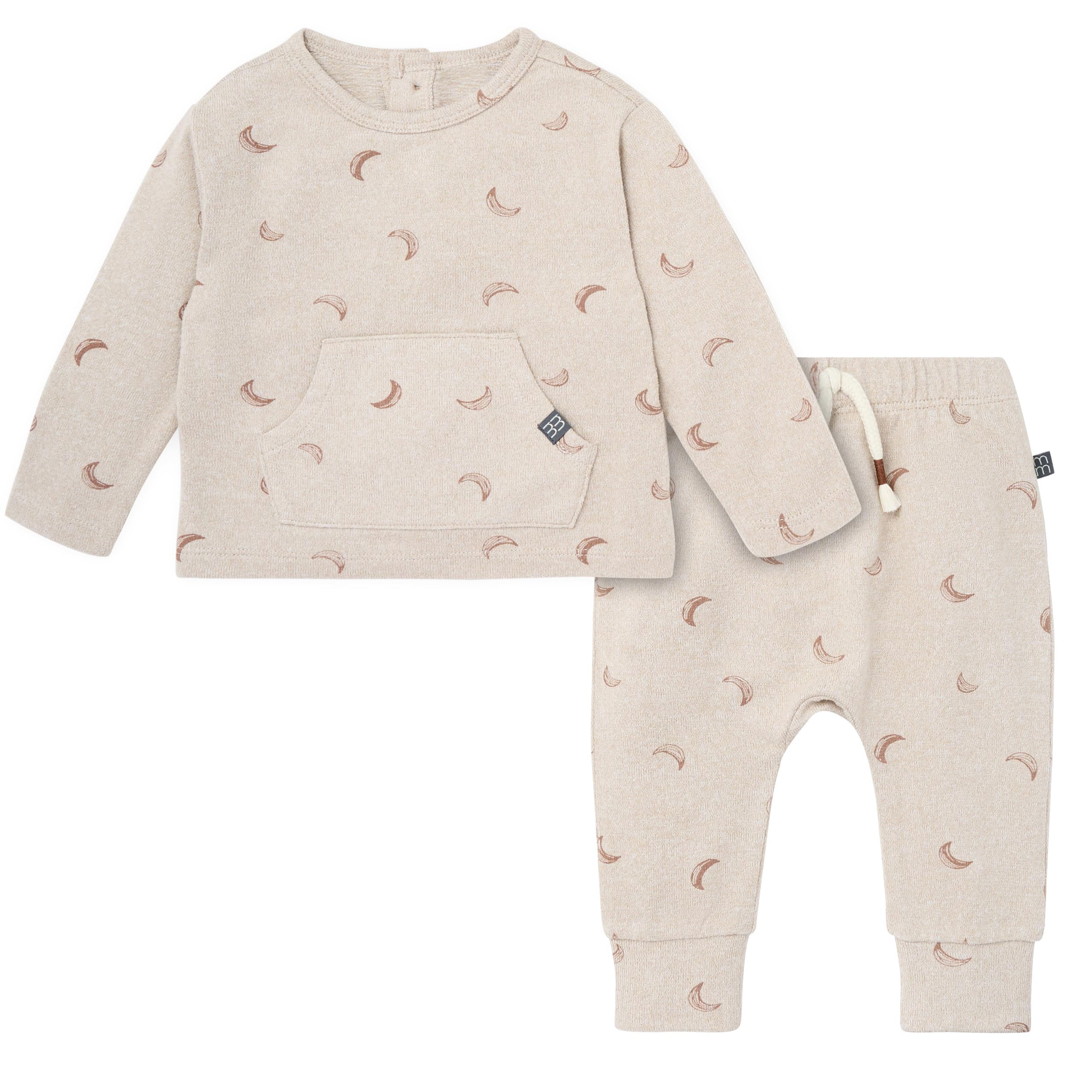 Modern Moments by Gerber Baby Boys Hacci Pants Set With Kanga Pocket
