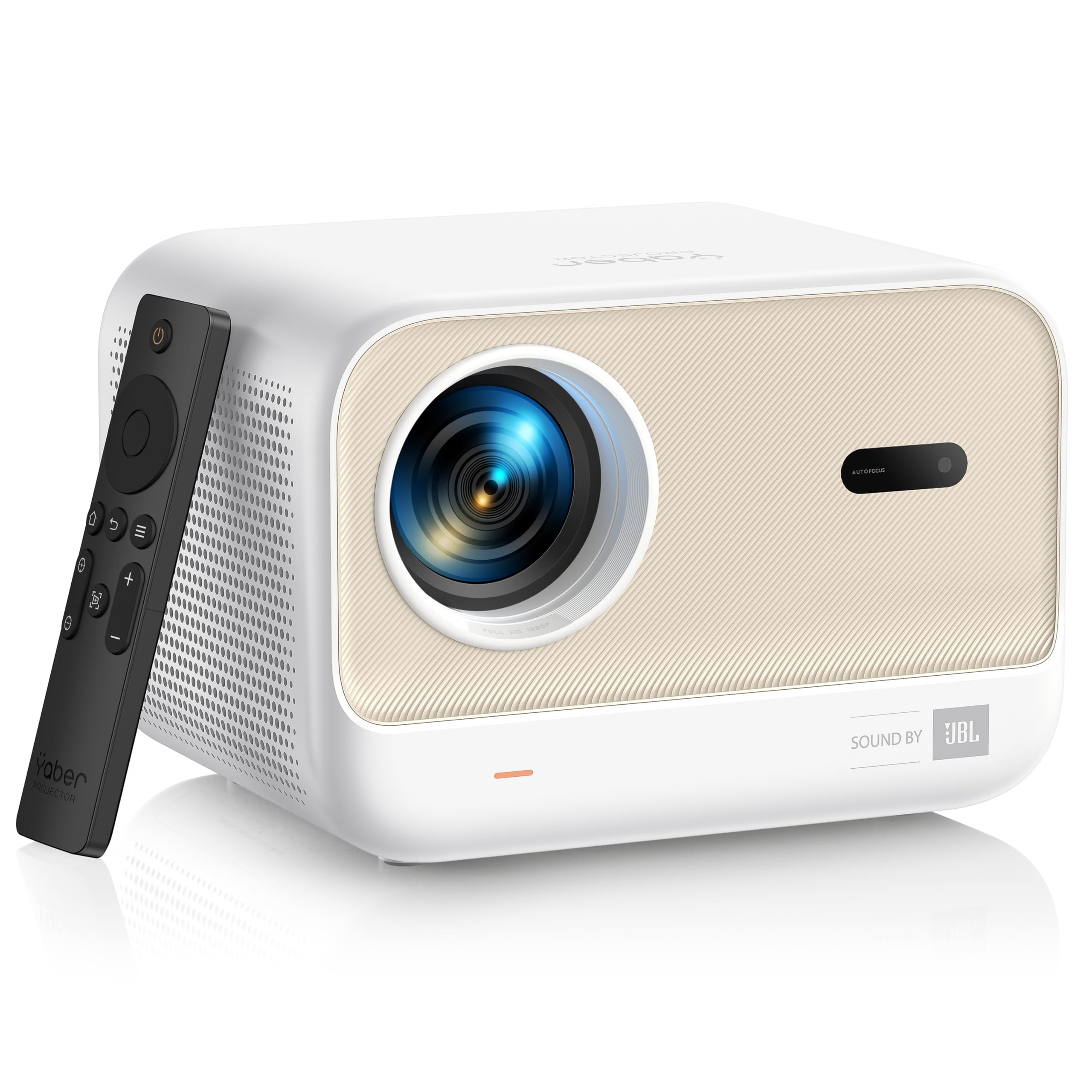 YABER Proyector Portátil 4K Full HD 1080P Nativo con Sonido JBL & Enfoque Automático 1s, WiFi 6 Bluetooth, para Cine en Casa/Exterior Compatible con Móvil/iOS/Android/TV Stick/PS5/HDMI