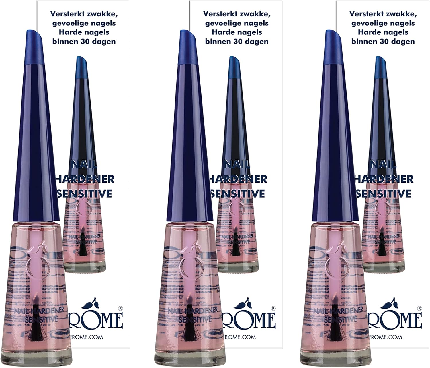 Herome 3Pack Nail Hardener Sensitive Nail Strengthener With Keratin