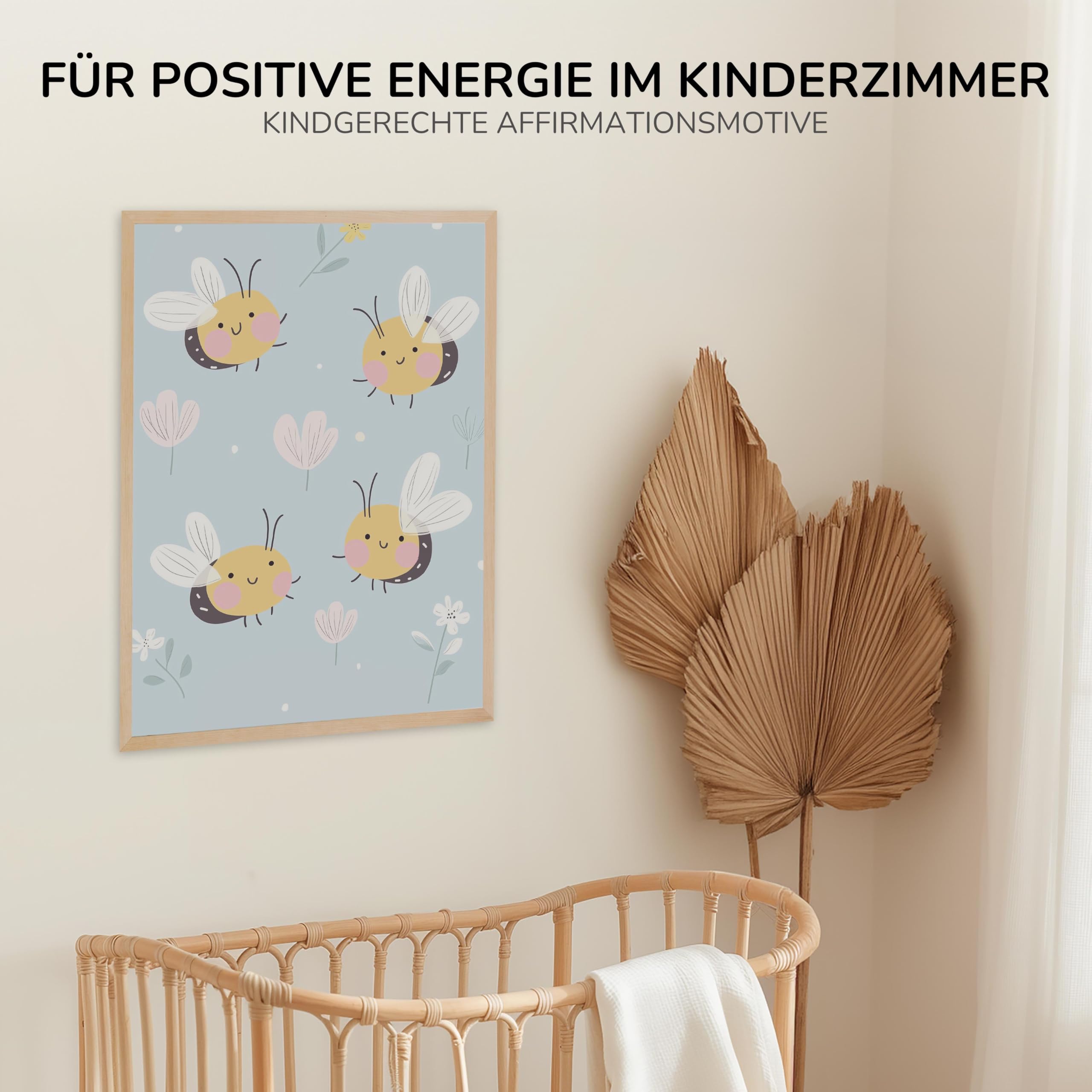 Kidsmood Affirmationsposter Für Kinderzimmer - Motivierende Tierbilder Mit Positiven Sprüchen Für Mädchen & Jungen [Fantasiewelt 21x30cm]