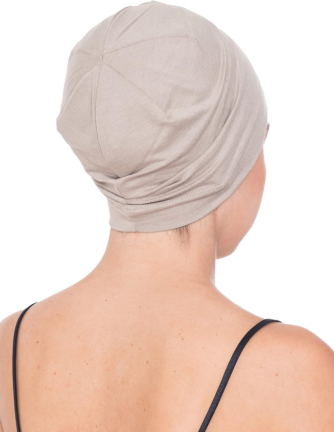 Deresina Bamboo Cotton Sleep Cap, Skull Cap for Hair Loss, Chemo - Unisex Essential Cap, Chemo Headwear One Size Umber Taupe