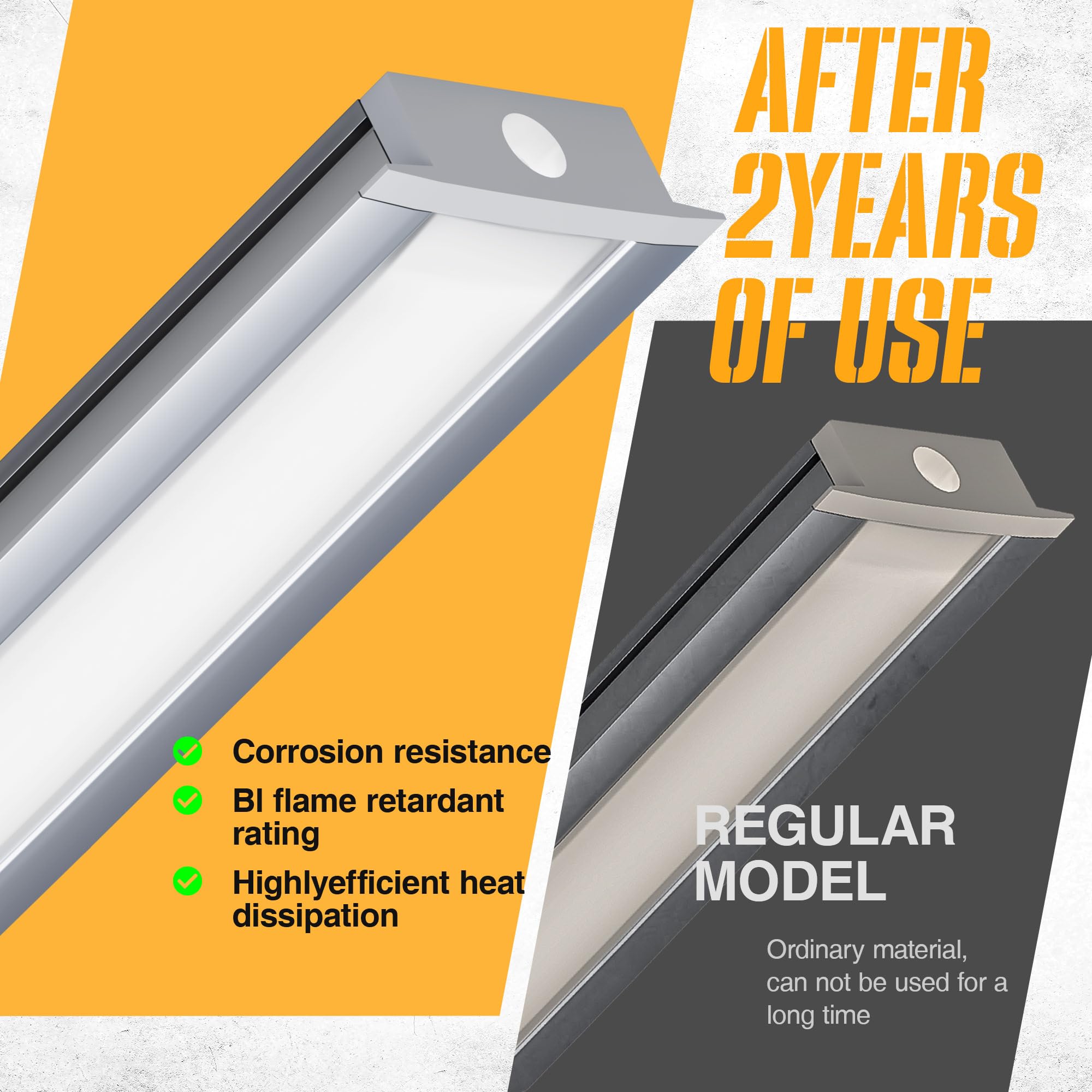Perfil Aluminio Tira LED 2m (6 Unidades), Perfil LED con Difusor LED Opaco, Canaleta Tira LED para Tiras de Hasta 12mm, Incluye Tapas y Clips de Montaje - Tamaño 24.7 × 7mm (6*2M(Total 12M))