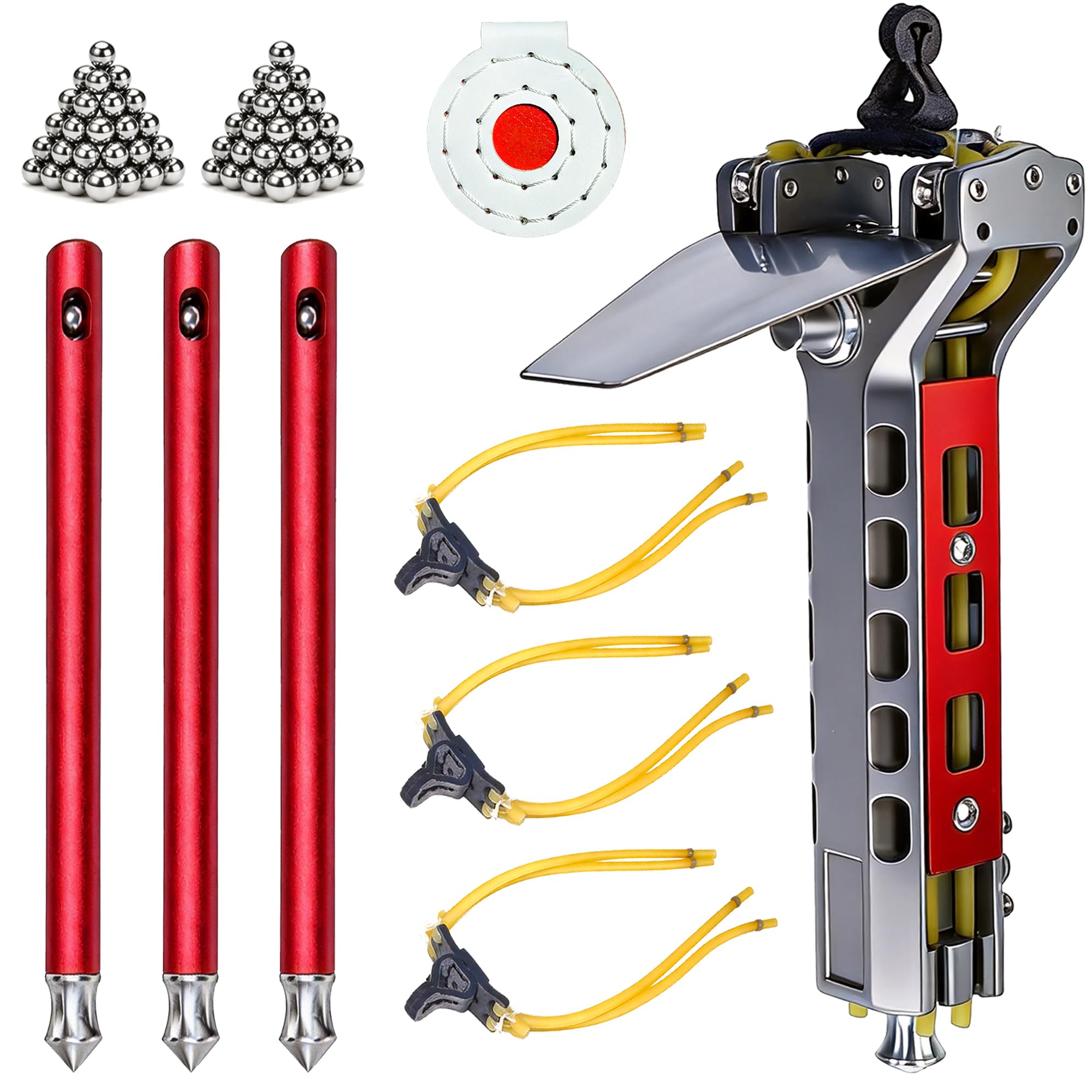 Photo 1 of Adult Semi-Automatic Slingshot Set with Handguard 3 Magazine and 3 Bands