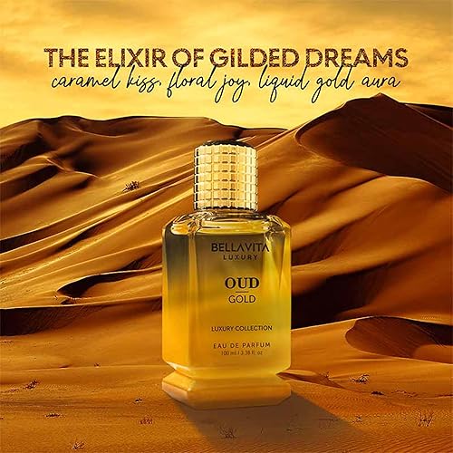 Miniatura 4 de OUD GOLD Eau De Parfum (3.38 onzas líquidas)  Perfume árabe intenso para mujeres y hombres  Notas caramelo, orris, rosa, jazmín  Familia amaderado,