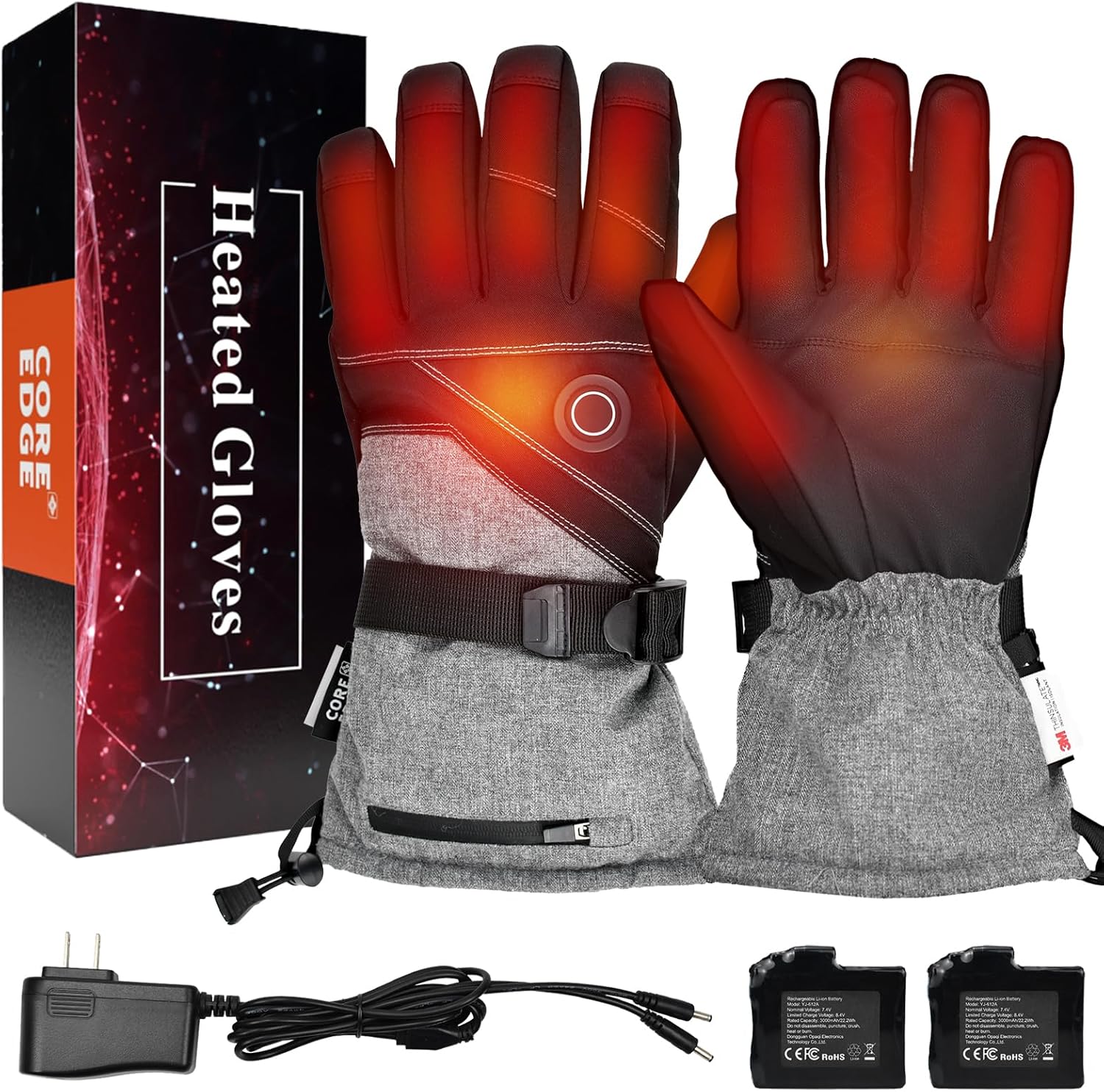 Heated Gloves for Men Women,Electric Hand Warmers,Hand