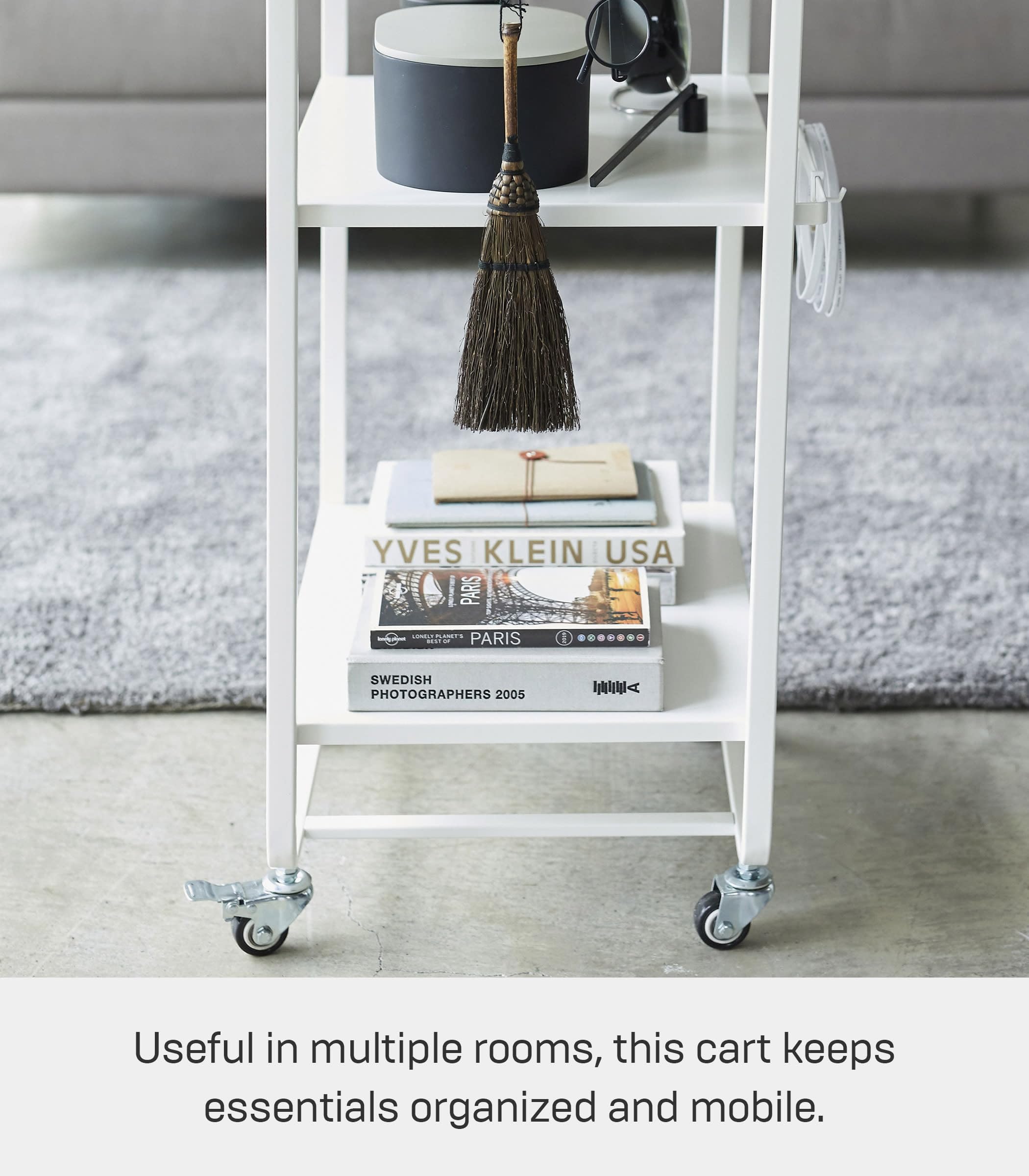 Amazon.co.jp: 山崎実業(Yamazaki) ハンドル付きキッチンカート3段