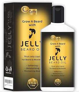 Cutto Jelly Beard Oil 118 ML | Best for Styling, Shaping & Growth of Mustache & Beard | Softener, Moisturizer Lotion Gel w... Price In India