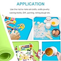 Vista 3 de Manteles individuales de silicona para niños, manteles individuales de silicona antideslizante para niños, manteles individuales portátiles