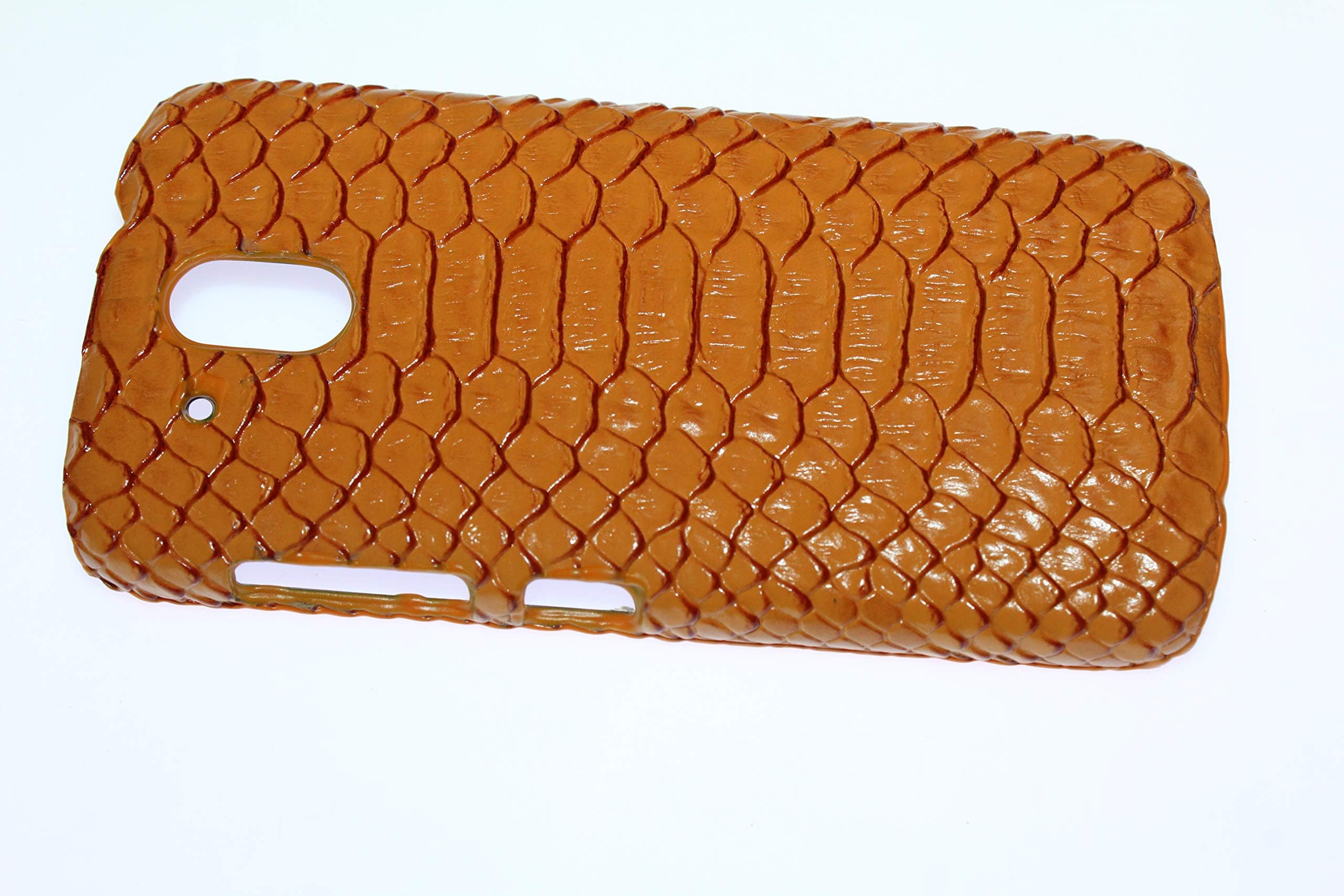 FCS® Premium Rubberised Hard Back Case Cover for HTC Desire 526 in Matte Finish (Orange)