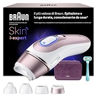 Braun Skin I·Expert Epilatore Luce Pulsata Smart, 4 Testine