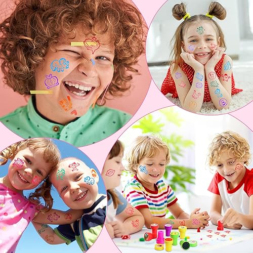 Miniatura 2 de Kosiz 200 sellos surtidos para niños, sellos a granel para profesores, sellos para niños, sellos surtidos para regalos de cumpleaños, regalos de