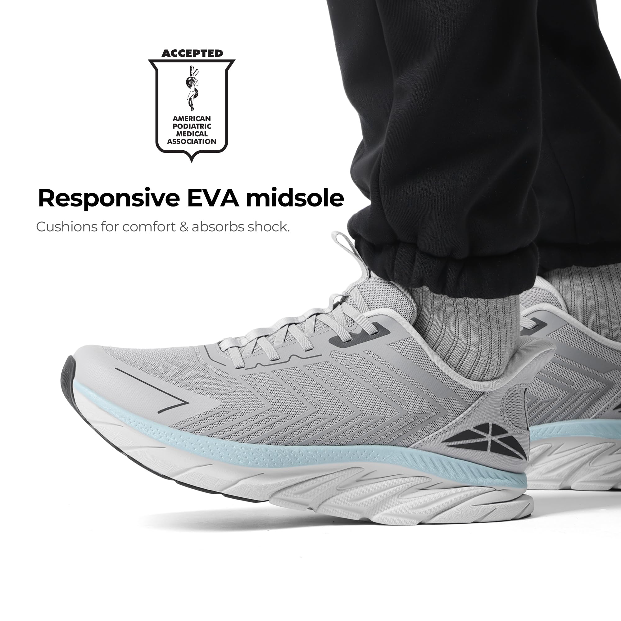 ALLSWIFIT Męskie wsuwane buty do chodzenia bieganie wygodne tenis oddychające antypoślizgowe sportowe siłownia trening trening krzyżowy modne trampki