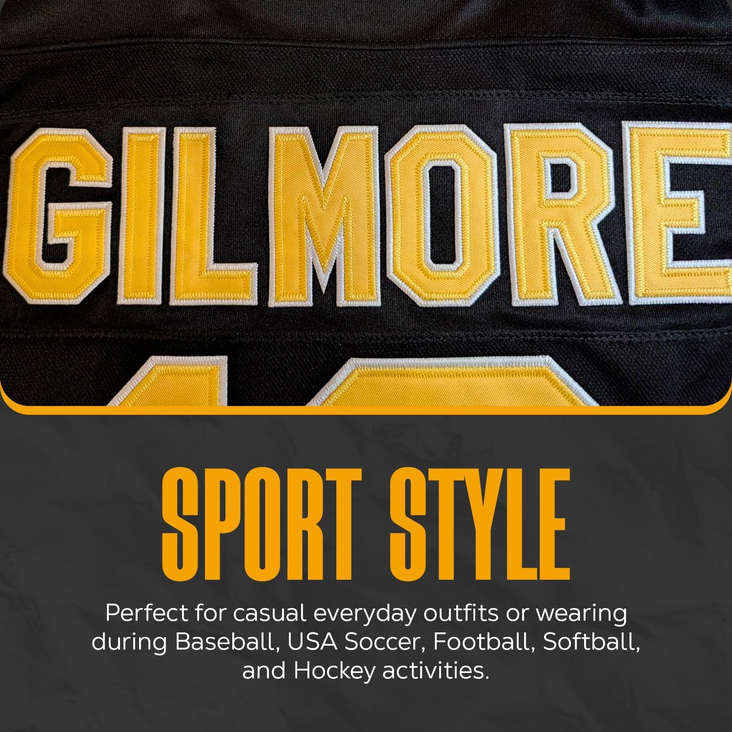 A&O Mens 18 Happy Gilmore Sanders Stitched Movie Hockey Jersey Black