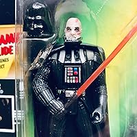 Vista 3 de Star Wars POTF2 Power of The Force Freeze Marco Darth Vader con casco extraíble y sable de luz