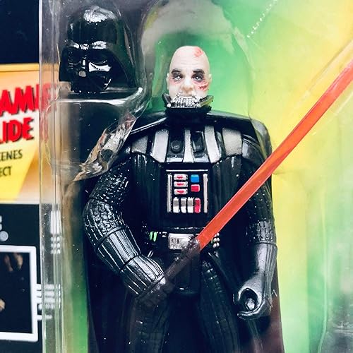 Miniatura 3 de Star Wars POTF2 Power of The Force Freeze Marco Darth Vader con casco extraíble y sable de luz