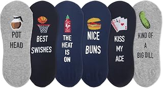 Hot Sox Men's Fun Crew Socks (6 & 8 Pairs)