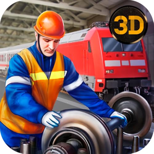 Railway Train Fixing Game: Workshop Train Repair Mechanic Garage | Train Station Fix and Drive Scrap Mechanic