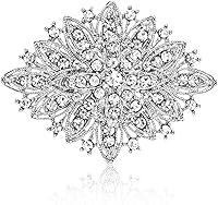 Vista 1 de Broche de diamantes de imitación de cristal Art Deco vintage para mujer