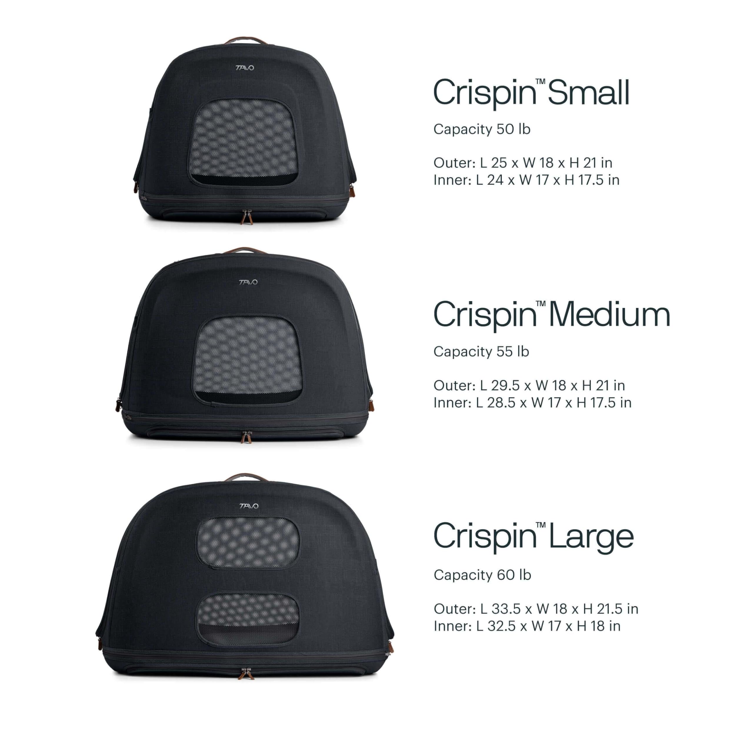Tavo Crispin Haustier-Transportbox Small – Crash-getestete Auto-Transportbox für Hunde & Katzen, ISOFIX & Top-Tether Befestigung, 360° Mesh-Belüftung, 2 Waschbare Matratzen, Faltbar, Merle