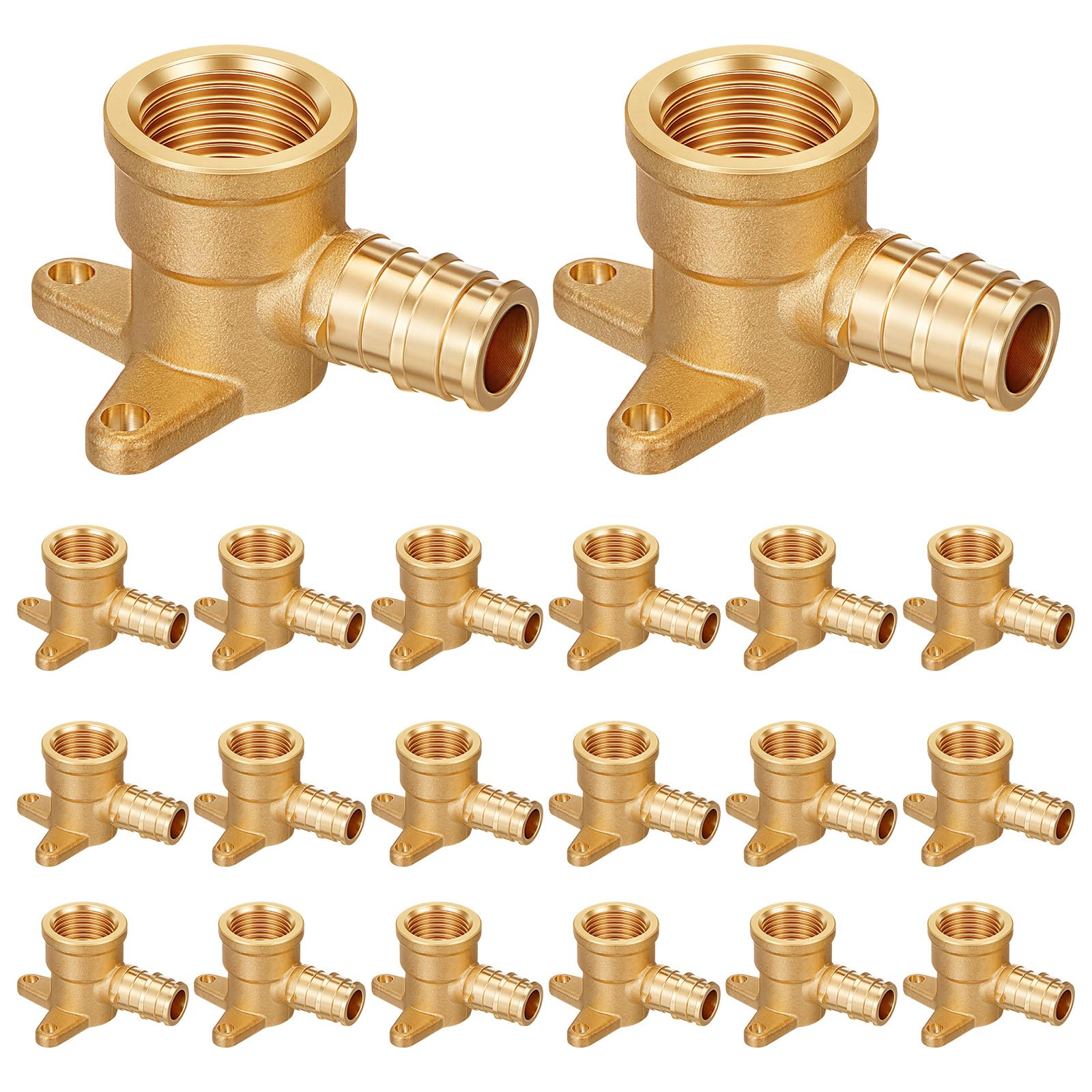 20 Pack 1/2" x 1/2" FNPT Drop Ear Elbow 90 Degree PEX A Fitting