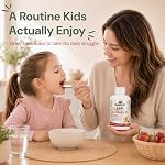 Maplelife Nutrition® – Enfants Calcium, Magnésium, Zinc avec vitamine D3– Liquide multivitamine – Maintenir le développement des os – Soutien au métabolisme – Améliorer la fonction immunitaire – Améliorer la croissance des tissus – Maintenir les os, cheveux, ongles – Aide le calme - Fraises Fl