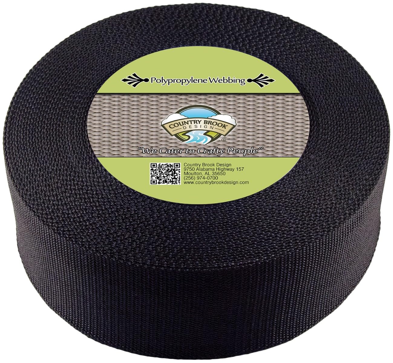 Country Brook Design - 3 Inch Heavy Polypropylene (Polypro) Webbing - 2 Vibrant Colors