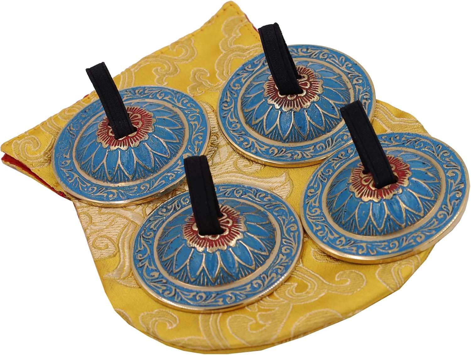 DharmaObjects 2 Pairs Pro Brass Fingers Cymbal Zills Belly